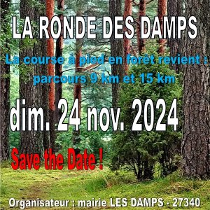 Course à pieds La Ronde des Damps Le 24 nov 2024