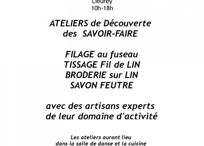 Festi’laines et lin : Atelier broderie sur lin