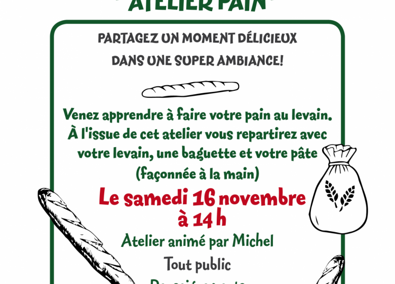 Atelier fabrication de pain