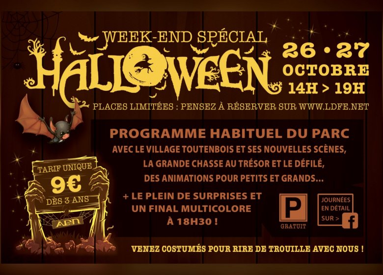 Week-end spécial Halloween au Domaine de la Forêt Enchantée !