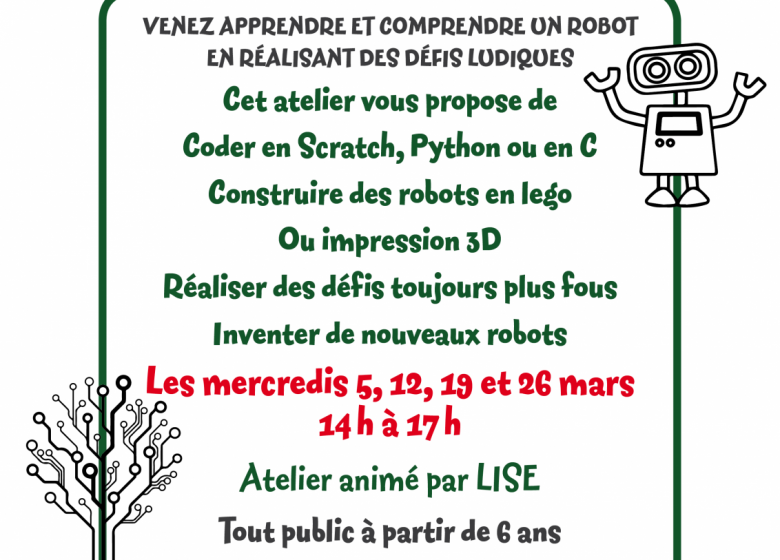 Robotique et Programmation à la maison forestière des Hogues