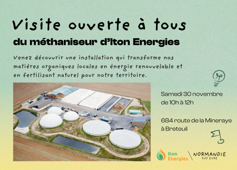 Visite d’entreprise : le méthaniseur Iton Energie