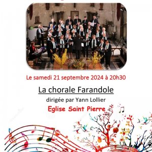 Journées du patrimoine : concert de La chorale Farandole